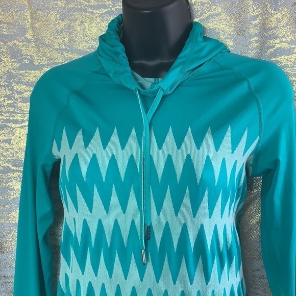 ROXY Green Dry Flight Tech Pullover Hoodie Shirt With Matching Legging Size S - Picture 5 of 12